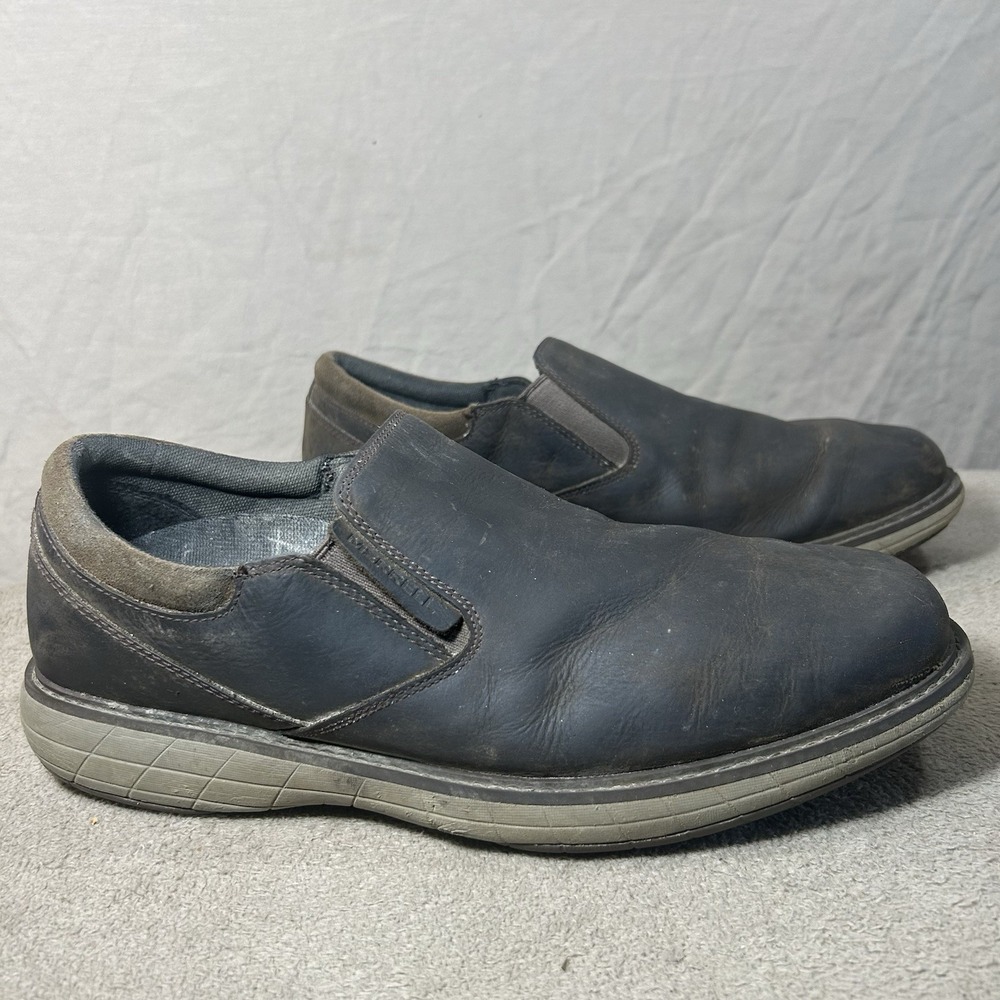 Merrell World Legend 2 Moc Slip On Shoes Mens Brown Leather Comfort Loafers